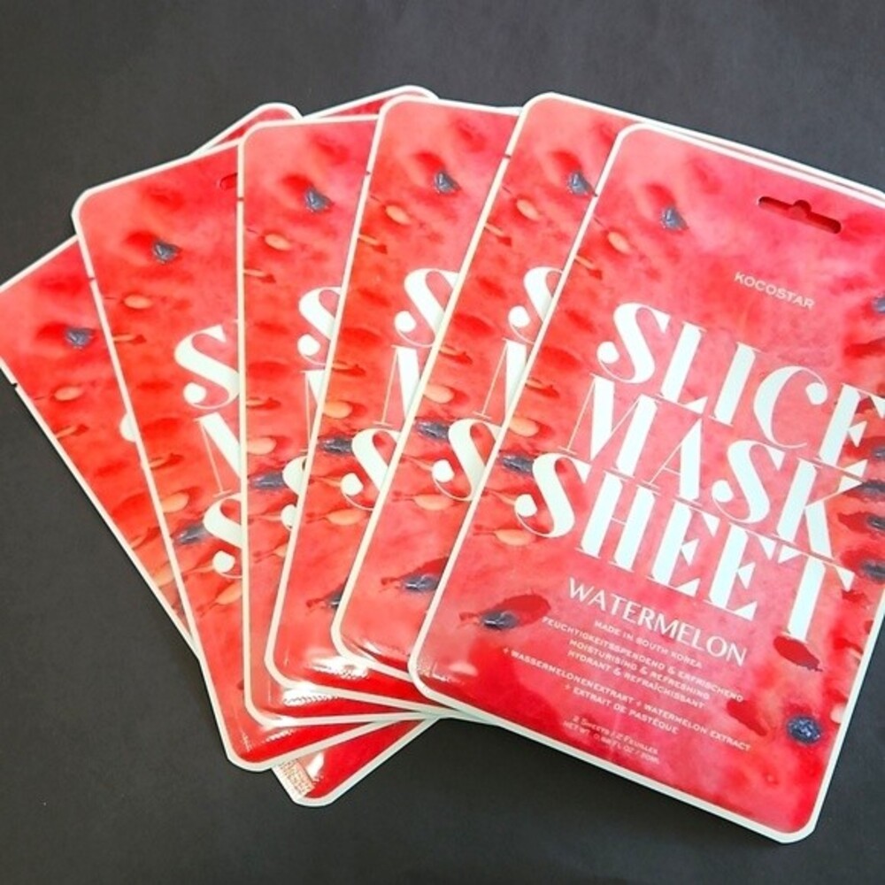 Kocostar Watermelon Slice Mask Sheets hydration refreshing